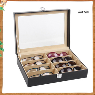 【DT】8-Grid Eye Glasses Case Eyewear Sunglasses Display Storage Box Holder Organizer K1
