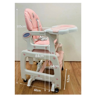 ☢❅Baby High Chair and Convertible Table Seat Booster Toddler Highchair (8)
