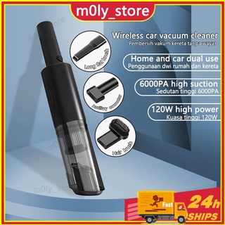 M0ly Car Vacuum Cleaner Wireless Super 6000PA Handheld Upgrade Rechargeable portable Vacuum for car