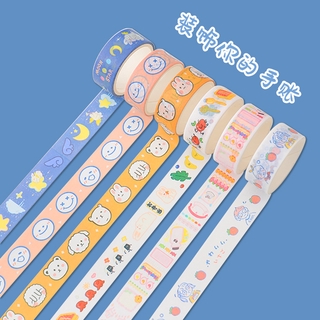 Cartoon Decoration Sticker Tape Washi Tape D IY and Paper Japanese Paper hand Account Material Stationery /