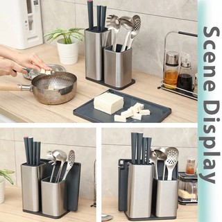Knife Holder Stainless Steel Kitchen Knife Stand Multifunctional Chef Ceramic Santoku Knife Block Kitchenware Cooking Tool