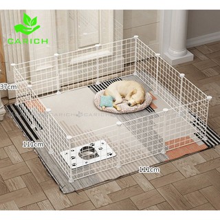 35CM Pet Dog Cage Playpen Animal Fence Metal Crate Wire Kennel Extendable Multi-functional Puppy Cat (7)