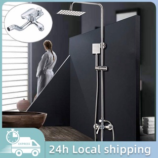 High Quality 304 Shower Head Stainless Steel Hot And Cold Shower Set Rainfall Shower Faucet Set