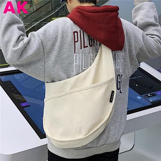 New 2019 Japanese retro art canvas bag Messenger bag men's l (1)