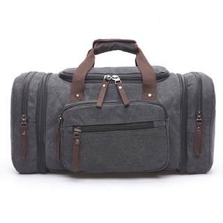 Fashion Outdoor Travel Bag Portable Canvas Messenger Bag Large Capacity Casual Shoulder Bag (6)