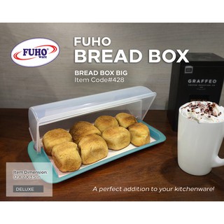 Fuho Bread Box Big (food container, food box, bread keeper, food keeper, food bin) - Pearl Blue