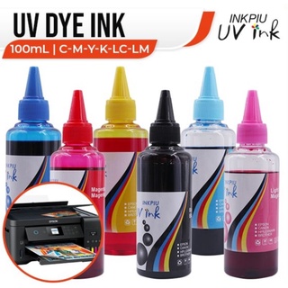 Inkpiu Dye Ink UV Ink 100ml 6 Colors Universal Dye Ink
