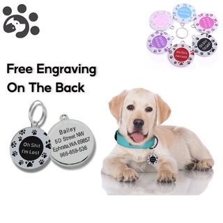 2021 New Custom Dog ID Tags Personalized Anti-Lost Pet Tags Engraved Puppy Name Collar Tags Dogs Outdoor Neck Accessories