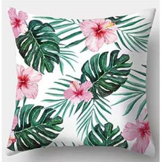 Home Plus MS-31 Tropical Throw Pillow Case Throw Pillow Cover Only 18x18 (2)