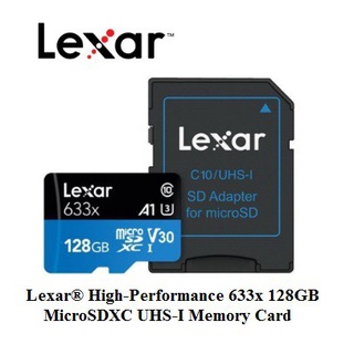❀✳۩Lexar® High-Performance 633x 64GB/128GB MicroSDXC UHS-I Memory Card