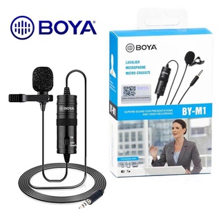 BOYA M1 MM1 Lavalier Microphone Lapel Mic for Phone Camera PC Studio Recording Livestream Vlogging