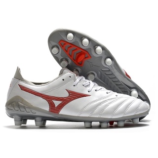 ▩Mizuno MORELIA NEO III PRO FG Men's leather waterproof soccer shoes ，Portable breathable football s