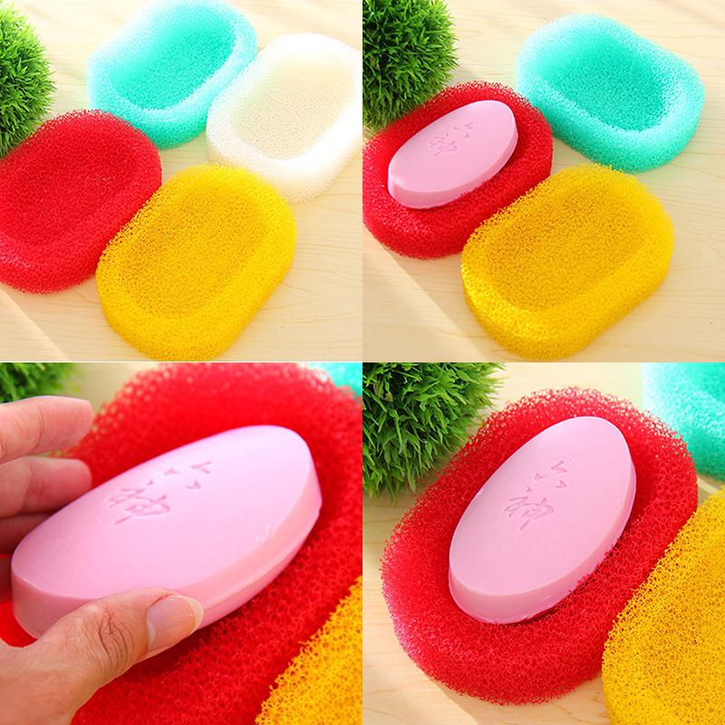 Sponge Soap Dishes Box Bathroom Sets Absorbent Easy To Dry (5)