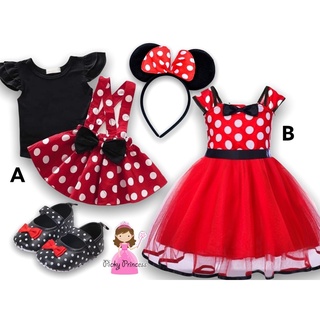 minnie mouse costume baby girl polka dot dress skirt suspender skirt