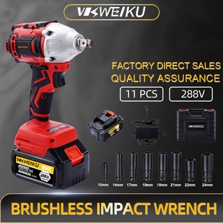 VKWEIKU 288V 2/1 Brushless Impact Wrench Cordless High Torque Wrench 4/1 Cordless Impact Wrench