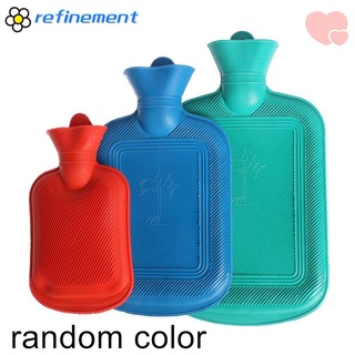 REFINEMENT Plain Twill Hot Water Bottle Keep Warm Water Injection Bag Hand Warmer Old Fashioned Explosion Proof Warm Supplies Thicken Rubber