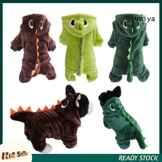 JUYA Halloween Pets Dog Puppy Hoodie Clothes Cute Dinosaur Party Cosplay Costume