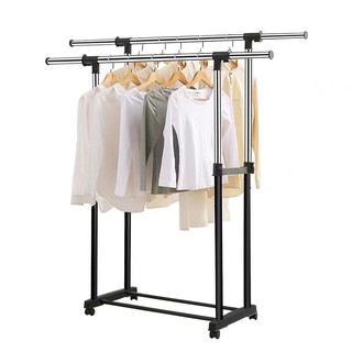 Alichoi clothes rack double pole clothed rack
