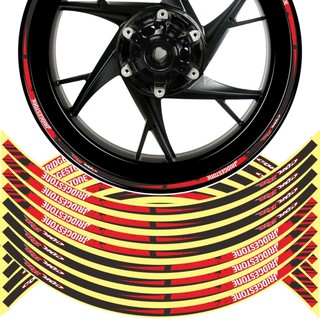 【Ready Stock】✈✶16PCS 17-18 inch Motorcycle Reflective Rim Wheel Decals Wheel hub Stickers MARQUEZ HR