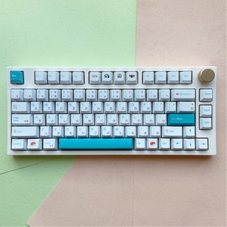 ℗☄♚Sushi Keycap Cherry Profile 127 Key PBT Opaque Sublimation Compatible Mechanical Keyboard