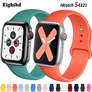 Silicone Strap For Apple Watch Band 38mm 40mm 42mm 44mm iwatch Series SE 6 5 4 3 2 1 Colorful Watch Band