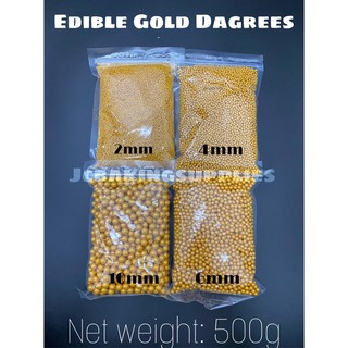 500g Edible Gold Pearl Gold Dragees Candy Cake Deration Pearl Dragees