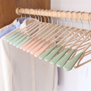 Wide Shoulders without Marks Bold Clothes Adult Non-Slip Hanger Clothes Rack Household Clothes Support Plastic Closet Hanger