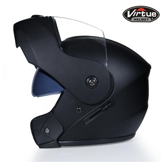 Motorcycle Full Face Helmet Double Sun Visor Standard Flip Up Modular Helmet Unisex With ICC (4)