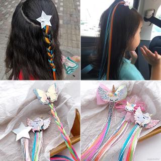 [Superseller] Children Girls Hair Clips Cute Cartoon With Wig Hair Pin Princess Hair Accessories