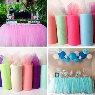 Table Skirt 25yards tulle diy decor tutu birthday party needs wedding party supplies
