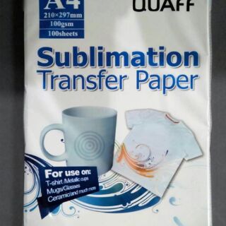 Sublimation paper A4 ,100gsm,100sheets/pk