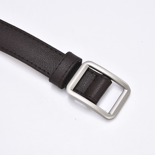 Fashion Nonporous Square Buckle Versatile Wild Leather Belt (6)