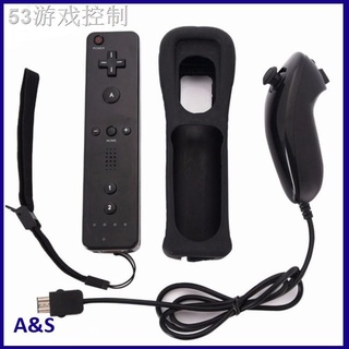 ♛▲【HOT】Wireless Remote Controller + Nunchuck with Silicone Case Accessories for Nintendo Wii Game Co