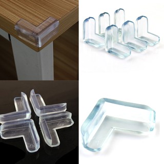 4pcs Clear Table Desk Corner Edge Guard Cushion Baby Safety Bumper Protector1s