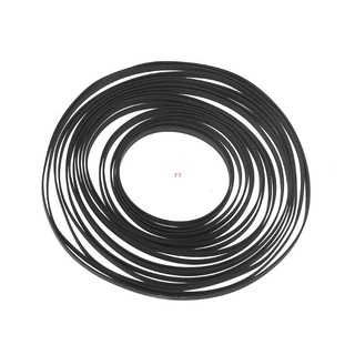 YY 5mm Wide Turntable Rubber Belt Flat Drive Belt for Vinyl Record Player Turntable