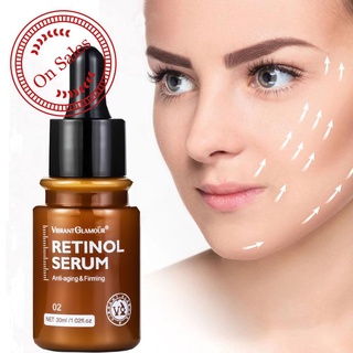VIBRANT GLAMOUR Retinol Face Serum Moisturizing Whitening Care Lines Firming Anti-wrinkle 30ML P9K8