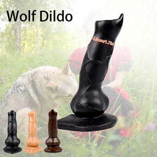 Zmd7 Sextoys Dog Dildo Realistic Penis Dildo Anal Plug with Suction Cup Animal Dildos for Women Fema
