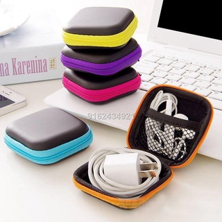 Earphone Headphone Storage Box Portable Zipper PP USB Cable Smartphone Adapter Bag Pocket Pouch
