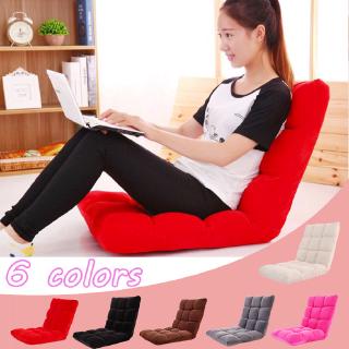 Folding Floor Chair Gaming Chair Adjustable Lounger Sofa Lazy Seat Eight Grid