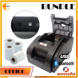 【Ready Stock】■SENDA JP58H Thermal Receipt Printer (BLUETOOTH VERSION+USB) WITH 58mm*45mm Thermal Pap