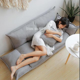Lazy outdoorLazy sofa tatami double bedroom small apartment folding sofa bed net red cute girl small