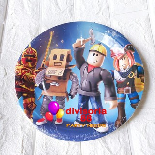 [DV88] 9inches ROBLOX Party Paper Plate 10pcs Per pack