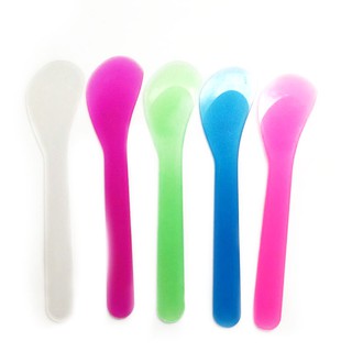 Plastic Makeup Spoon Cream Mask Depilatory Cream Mixing Spatula Applicator Tool Random Color