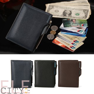【FREESHIPPING】836 Baborry PU Leather Men Zipper Wallets Card Cash Holder Coin Purse (1)