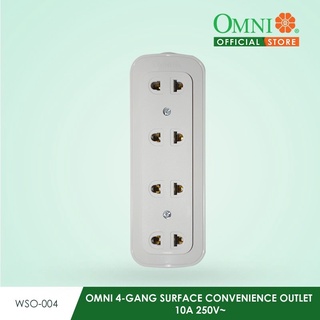 Omni-Sueface 4 gang convenience outlet 10A 250V