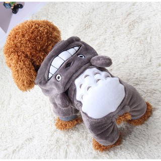 Totoro Coat Dog Clothes For Small Dogs Winter Jacket Cartoon Dog Costume Pet Clothes
