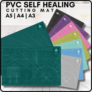 Ready Stock❈✎✇Self Healing PVC Cutting Mat A3 A4 A5 Cutting Pad Double-sided DIY Tool Cutting Board