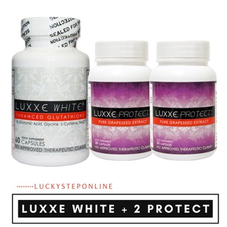 Luxxe White 60 caps w/ 2 bottles luxxe protect