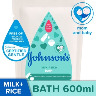 Johnson's Milk+Rice Bath 600ml Refill