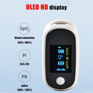 Rechargeable USB Finger Clip Fingertip Pulse Oximeter Heart Rate PI SpO2 Monitor (8)